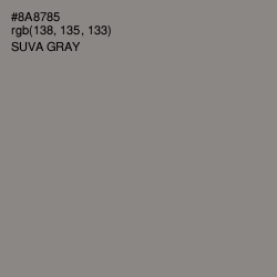 #8A8785 - Suva Gray Color Image